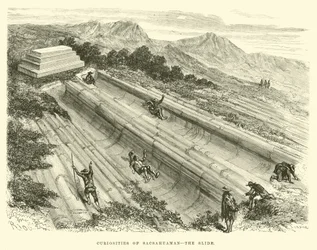 Curiosités de Sacsahuaman, la glissade